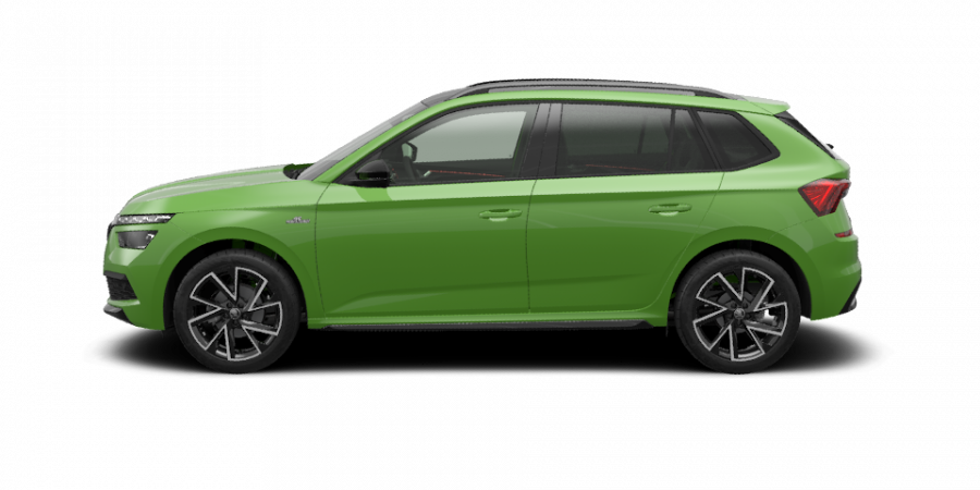 Škoda Kamiq, 1,5 TSI 110 kW 6-stup. mech., barva zelená