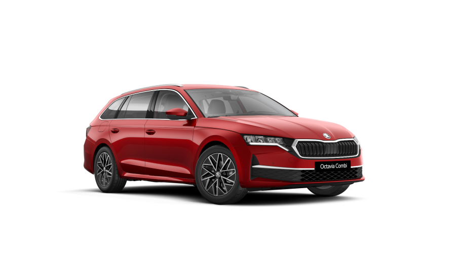 Škoda Octavia, 1,5 TSI 110 kW 6-stup. mech., barva červená