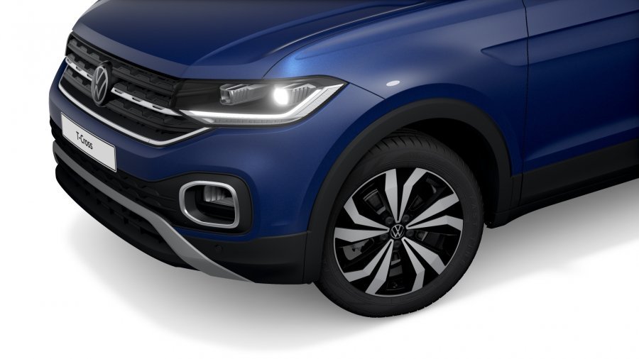 Volkswagen T-Cross, T-Cross Style 1,0 TSI 81 kW 7DSG, barva modrá