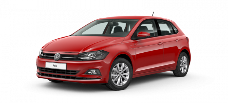 Volkswagen Polo, Highline 1,0 TSI BMT OPF 5G, barva červená