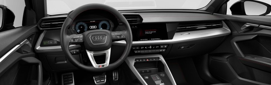 Audi A3, A3 Limuzína S line 35 TFSI CoD 110kW, barva černá