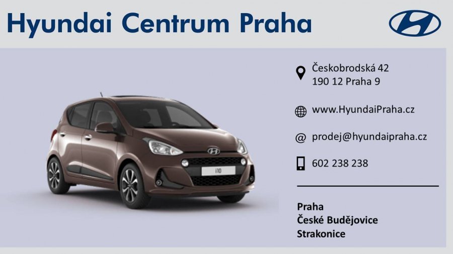 Hyundai i10, 1,0i 48 kW (95 NAT) 5 st. man, barva hnědá