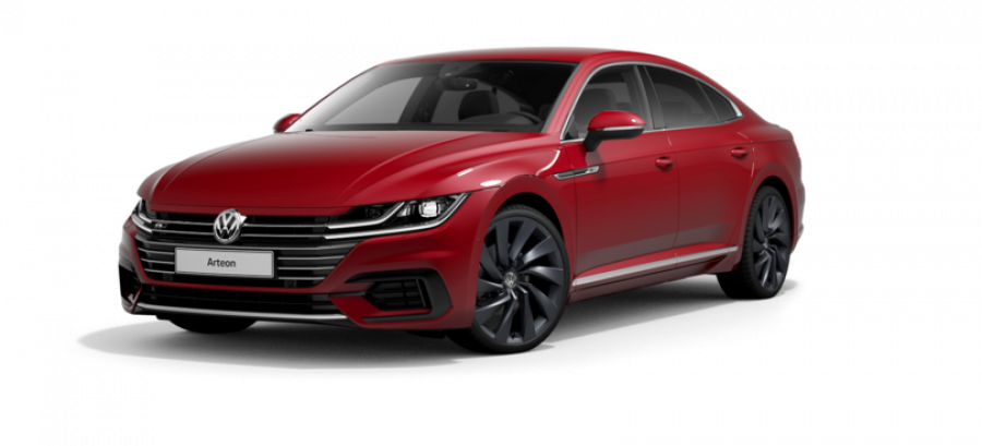 Volkswagen Arteon, R-line 2,0 TSI 7DSG, barva červená