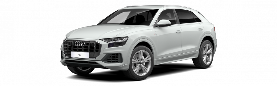 Audi Q8, Q8 45 TDI quattro, barva bílá