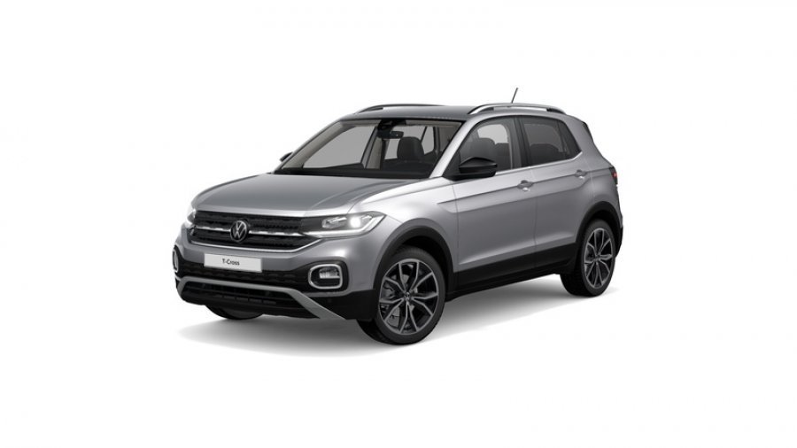 Volkswagen T-Cross, Style 1,0 TSI 85 kW 6G, barva stříbrná