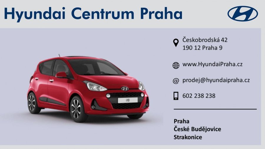 Hyundai i10, 1,0i 48 kW (95 NAT) 5 st. man, barva červená