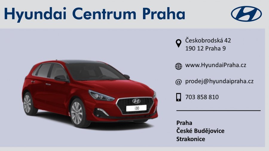 Hyundai i30, 1,0 T-GDI 88 kW (95 NAT) 6 st. man, barva červená