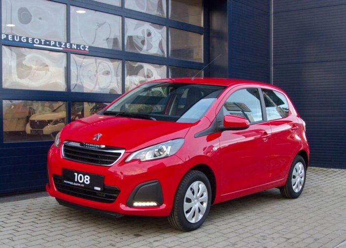 Peugeot 108, Active 1.0 VTi 72, barva červená