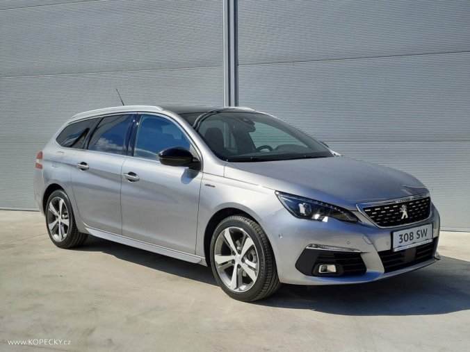 Peugeot 308, SW GT LINE 1.5 BlueHDi 130 S&S, barva šedá