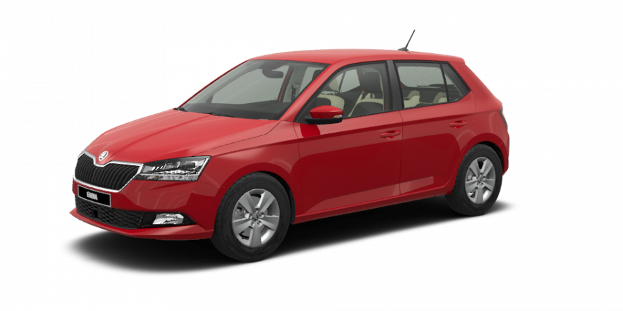 Škoda Fabia, 1,0 TSI 70 kW 5-stup. mech., barva červená