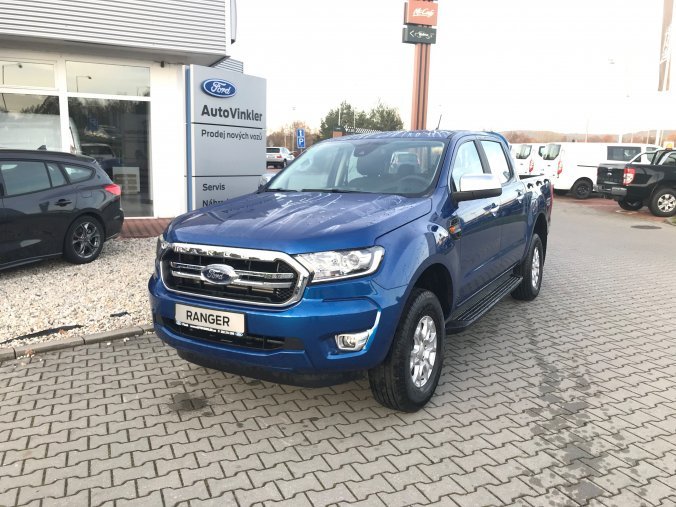 Ford Ranger, Double Cab XLT, Dvojkabina, 2.0 EcoBlue 125 kW/170 k, 6st. manuální, 4WD, barva modrá