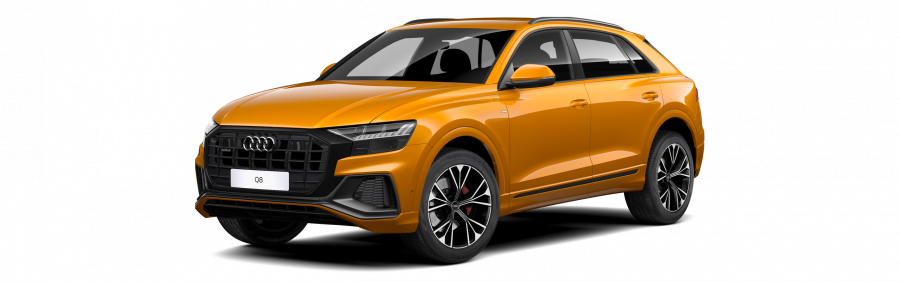 Audi Q8, Q8 50 TDI quattro, barva oranžová