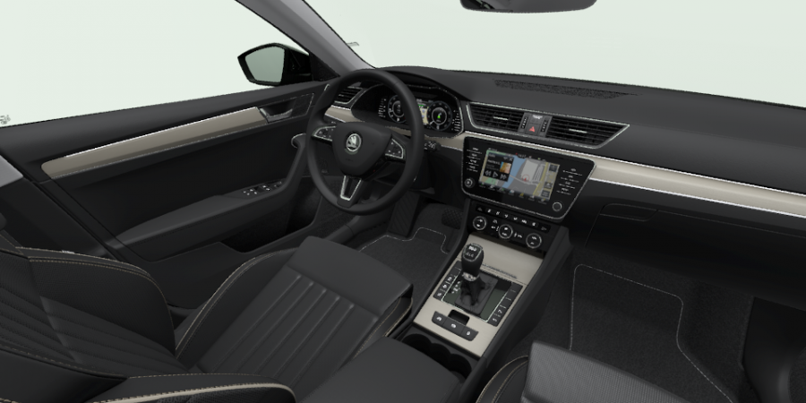 Škoda Superb, 2,0 TDI 140 kW 7-speed automat. 4x4, barva černá