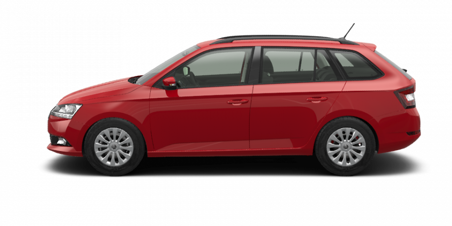 Škoda Fabia, 1,0 TSI 70 kW 5-stup. mech., barva červená