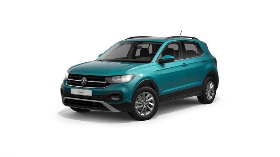 Volkswagen T-Cross, Life 1,0 TSI 85 kW 6G, barva tyrkysová