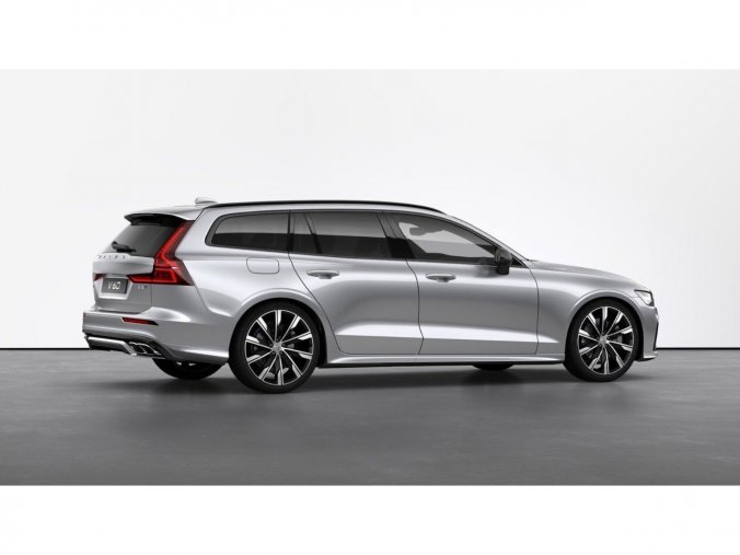 Volvo V60, kombi, R-Design B6 AWD Mild-Hybrid benzín, barva stříbrná