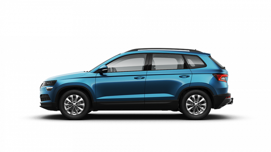 Škoda Karoq, 1,5 TSI 110 kW 6-stup. mech., barva modrá