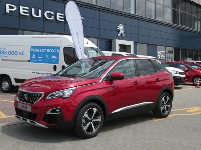 Peugeot 3008, 1.2 130k Allure S&S EAT8, barva červená