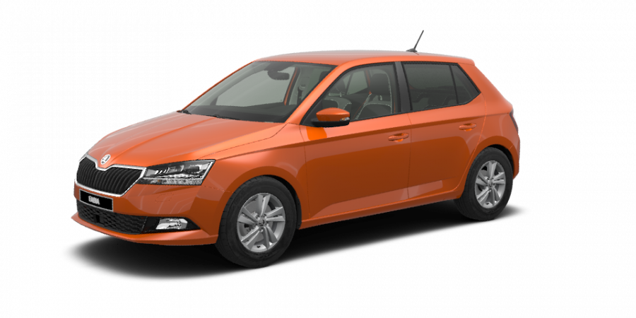 Škoda Fabia, 1,0 TSI 70 kW 5-stup. mech., barva oranžová