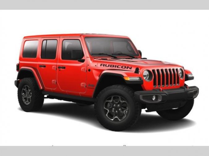 Jeep Wrangler, 2,0T 270 PS Rubicon Unlimited, barva červená