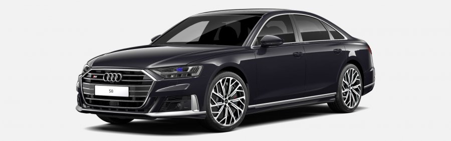 Audi A8, S8 TFSI 420 kW quattro, barva černá