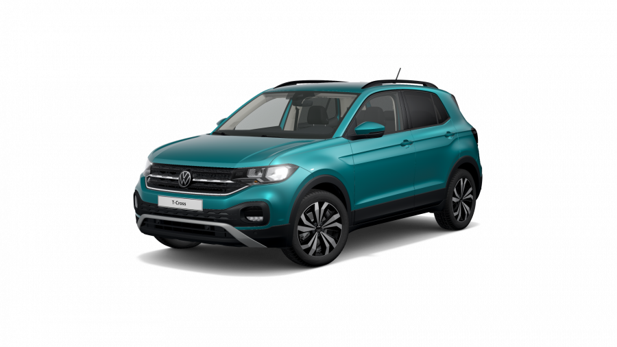 Volkswagen T-Cross, T-Cross Life 1,0 TSI 70 kW 5G, barva tyrkysová