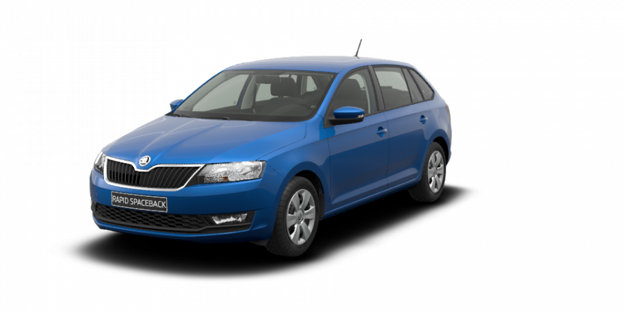 Škoda Rapid, 1,0 TSI 70 kW 5-stup. mech., barva modrá