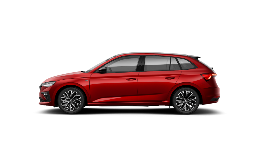 Škoda Scala, 1,0 TSI 85 KW 6-stup. mech., barva červená