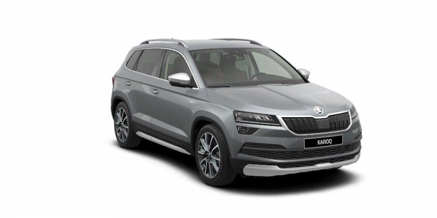 Škoda Karoq, 2,0 TDI 110 kW 6-stup. mech. 4x4, barva šedá