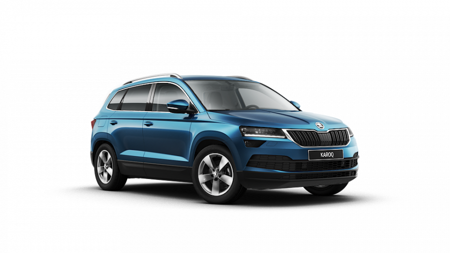 Škoda Karoq, 2,0 TDI 110 kW 7-stup. automat. 4x4, barva modrá