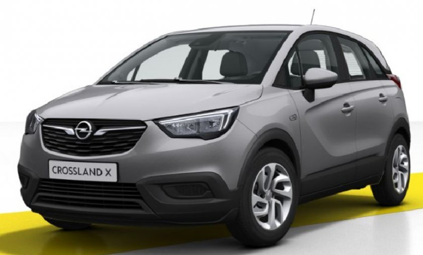 Opel Crossland X, 1.2 turbo 81kw, barva šedá