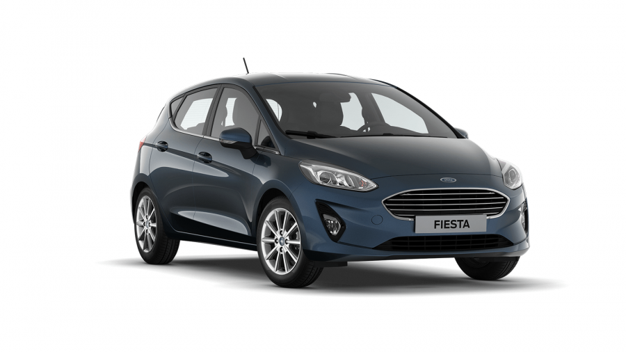 Ford Fiesta, Titanium, 5dveřová, 1,0 EcoBoost 70 kW/95 k, 6st. manuální, barva modrá