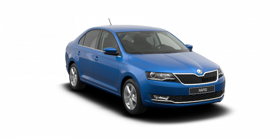 Škoda Rapid, 1,0 TSI 81 kW 6-stup. mech., barva modrá