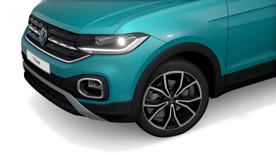 Volkswagen T-Cross, T-Cross Style 1,0 TSI 81 kW 6G, barva tyrkysová