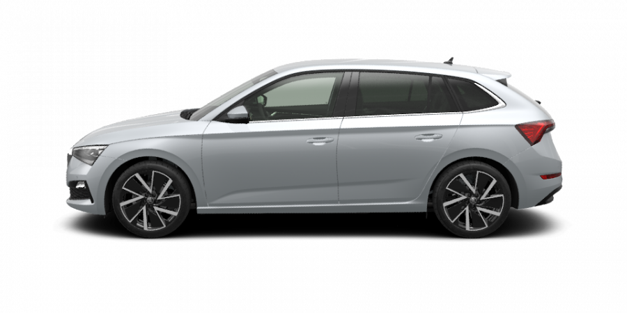 Škoda Scala, 1,0 TSI 85 kW 6-stup. mech., barva stříbrná