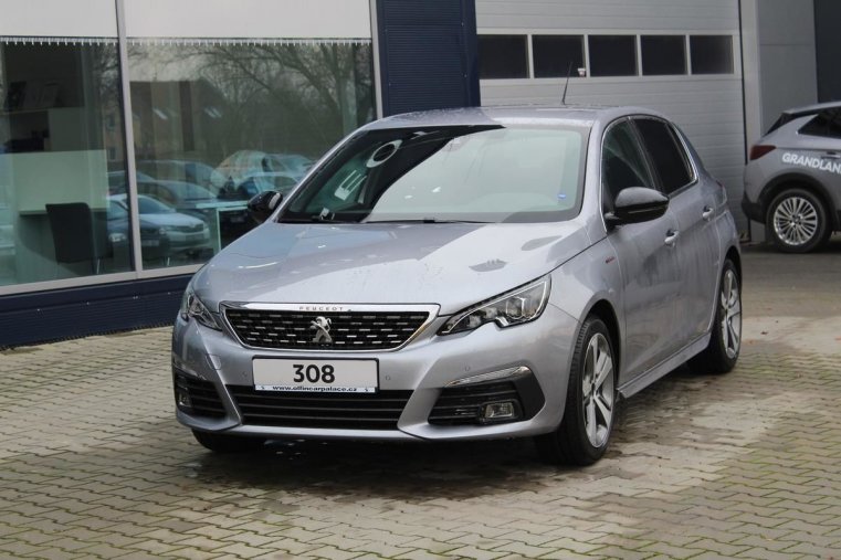 Peugeot 308, GT LINE 1.2 96kW, barva šedá