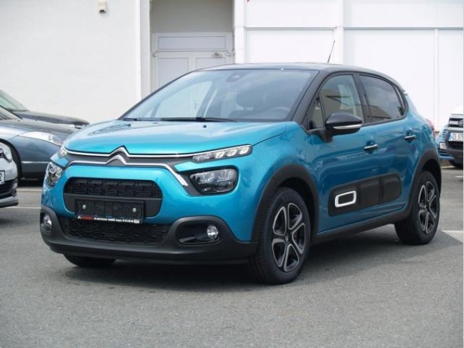 Citroën C3, Shine 1,2PT 110 EAT6, barva modrá