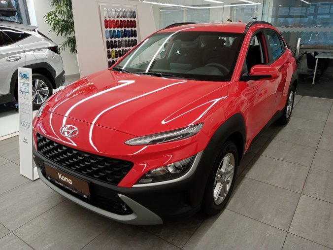 Hyundai Kona, 1,0 T-GDI 88 kW (95 NAT) 6 st. man, barva červená