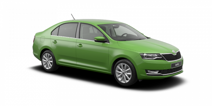 Škoda Rapid, 1,0 TSI 70 kW 5-stup. mech., barva zelená