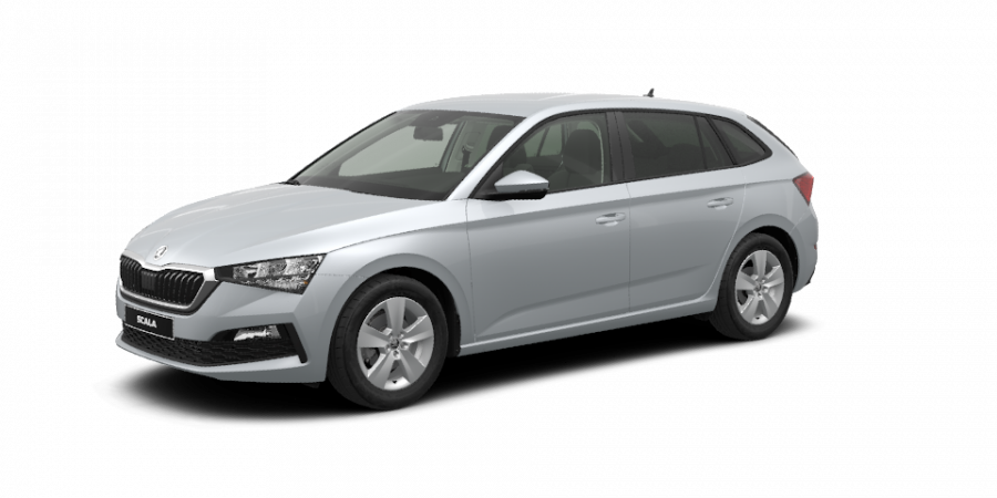 Škoda Scala, 1,0 TSI 85 kW 6-stup. mech., barva stříbrná