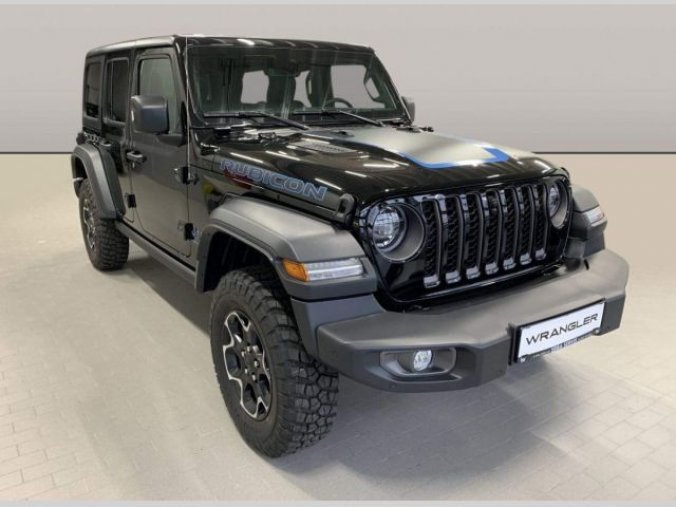 Jeep Wrangler, 2.0T 4xe PHEV 380k 8AT Rubicon, barva černá