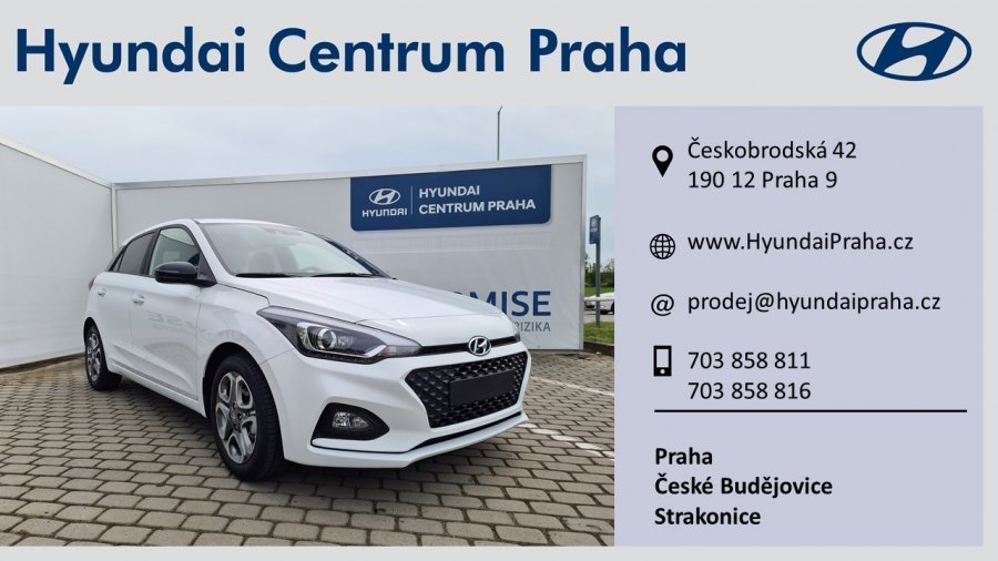 Hyundai i20, 1,25i 55 kW (95 NAT) 5 st. man, barva bílá