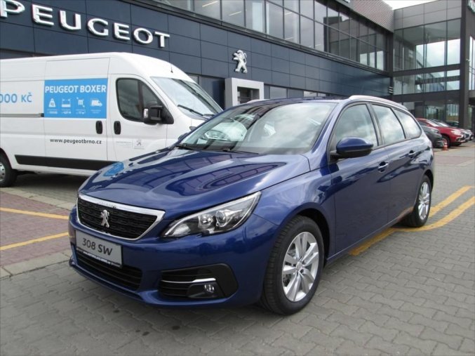 Peugeot 308, 1.2 110k SW Active MAN6, barva modrá