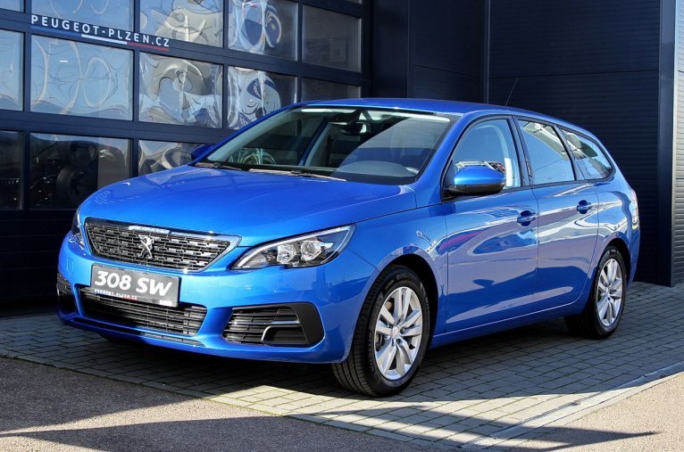 Peugeot 308, SW Active 1.5 BlueHDI 100, barva modrá