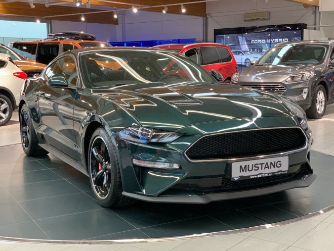 Ford Mustang, liftback, MUSTANG V8 BULLITT Fastback 5,0 BULLITT 338 kW / 460 k, barva zelená