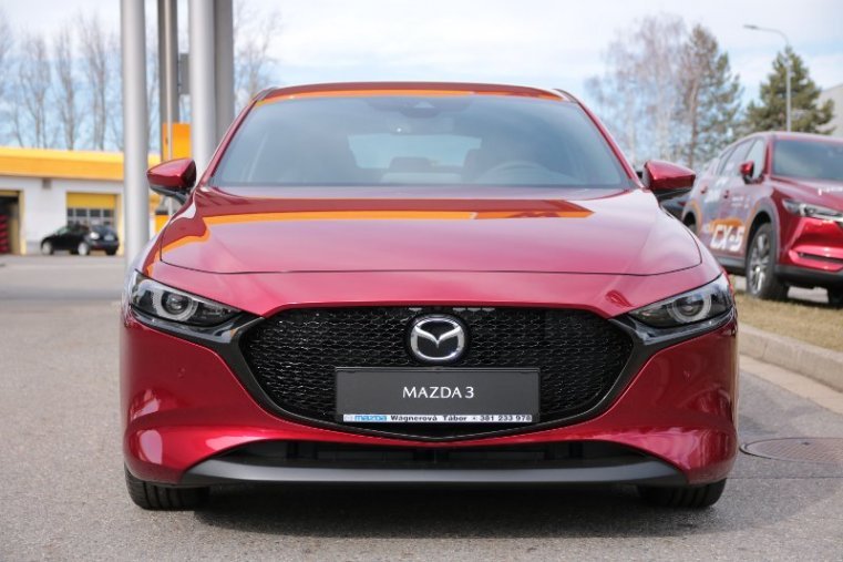 Mazda 3, 2,0 Skyactiv-X180k, barva červená