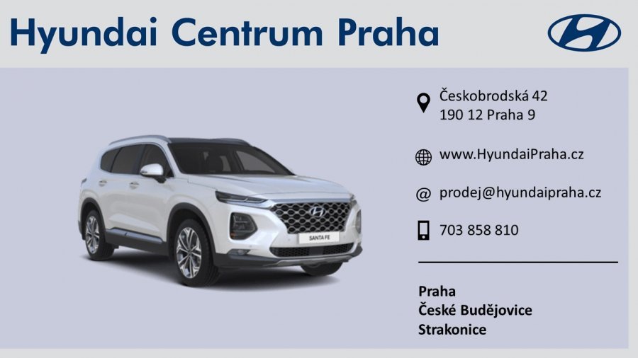 Hyundai Santa Fe, 2,2 CRDi e-VGT 147 kW (diesel) 8 st. aut 4×4, barva bílá