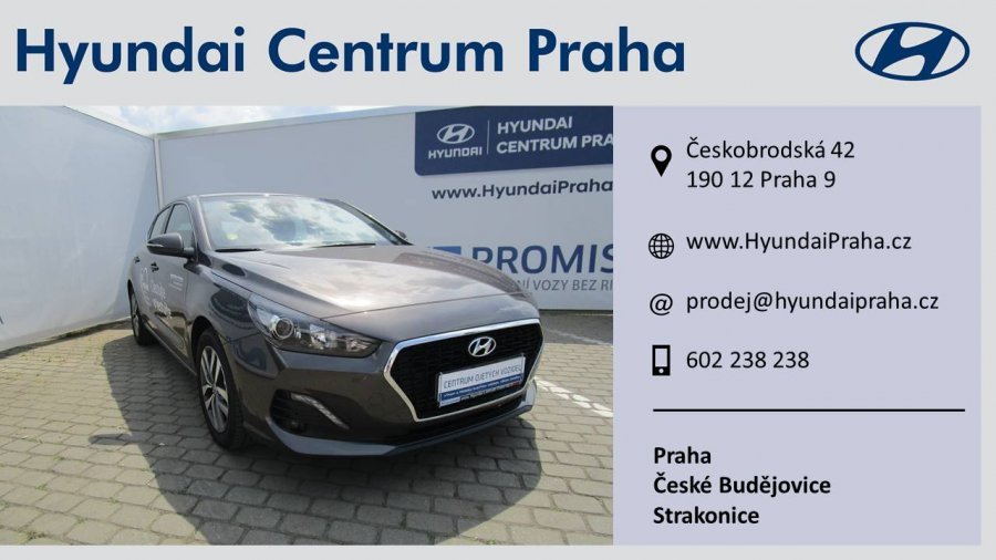 Hyundai i30, 1,0 T-GDI 88 kW (95 NAT) 6 st. man, barva šedá