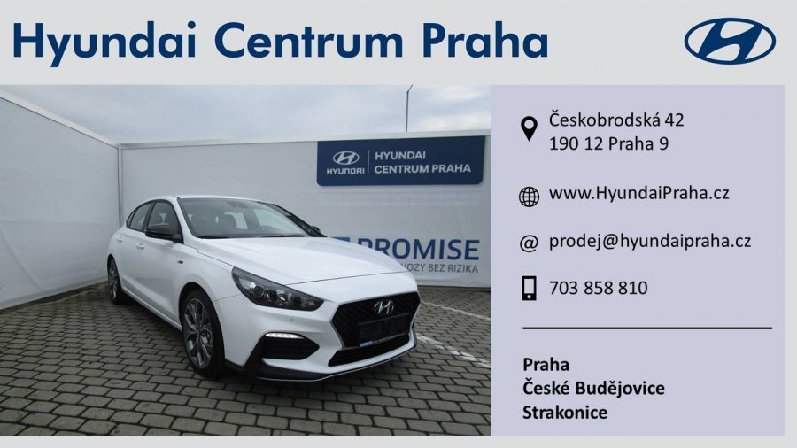 Hyundai i30, 1,4 T-GDI 103 kW (95 NAT) 7 st. DCT, barva bílá