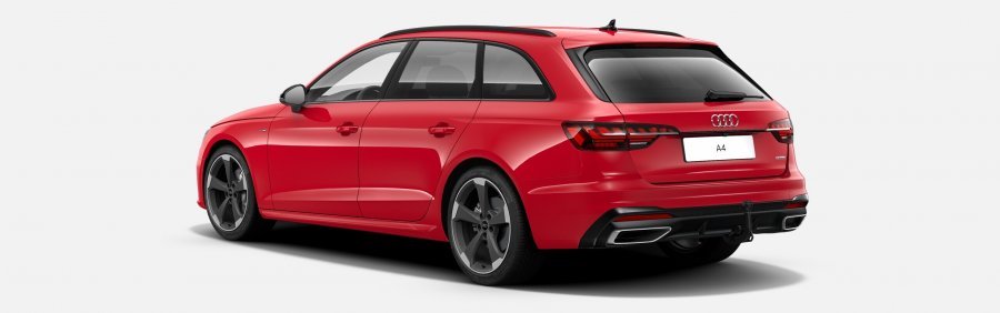 Audi A4, A4 Avant S line 40 TDI 150 kW q, barva červená